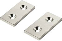 TRU COMPONENTS W40L20T3-2M4 Permanente magneet Rechthoekig (l x b x h) 40 x 20 x 3 mm N35