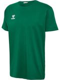 Hummel Heren T-Shirt Ronde hals geborduurd logo Regular fit basis Sportshirt