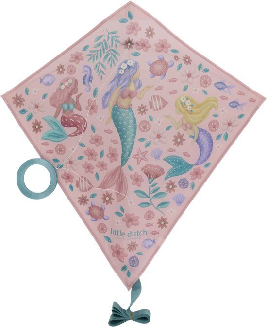 Feetje RUBO TOYS Little Dutch Dreamy Mermaid Diamant Vlieger Roze