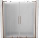 Mexen Velar L Duo portes de douche coulissantes 200 cm, verre dépoli, cuivre brossé