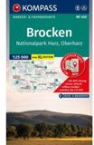KOMPASS Wanderkarte 455 Brocken, Nationalpark Harz, Oberharz 1:25.000