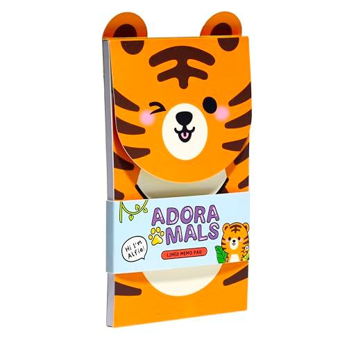 Puckator Notitieboek met klapopening - tijger - zoete dieren