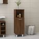 Maison Exclusive - Meuble de salle de bain, marron, aspect chêne, 30x30x95 cm, fibre de bois