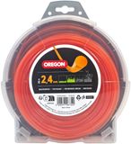 Oregon Tool Oregon Oranje ronde 2,4 mm grastrimmellijn, trimmerlijn tackles gras, onkruid, gazonranden en bloembedden, tuinieren en gazononderhoud nylon grastrimmerdraad, past op de meeste standaardmodellen, 2,4