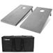 GoSports Regulation Size Houten Cornhole Set met grijze afwerking, inclusief draagtas