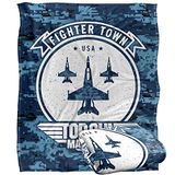 Top Gun: Maverick deken, 152 x 127 cm Fighter Town USA Silky Touch superzachte plaid