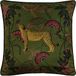 Paoletti Tropica Cheetah Kussenhoes, fluweel, kaki, 45 x 45 cm