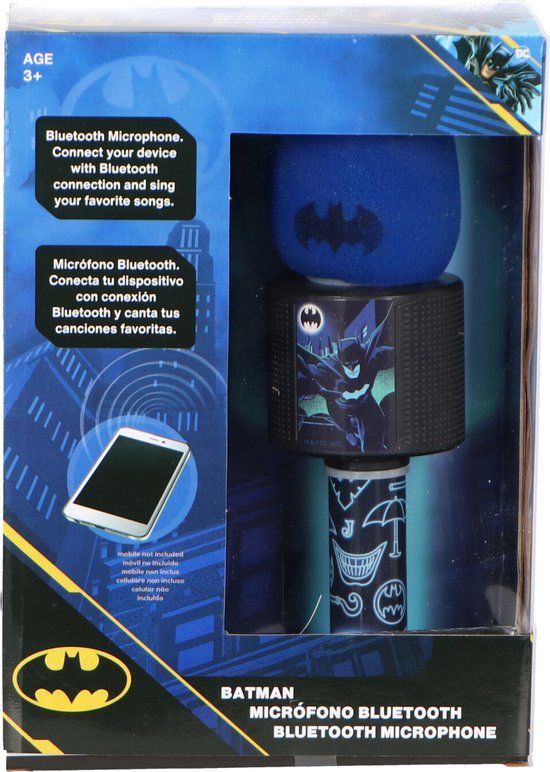 4KidsOnly Claudio Reig Batman Microfoon met Bluetooth