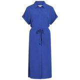 VILA blousejurk met ceintuur - blauw