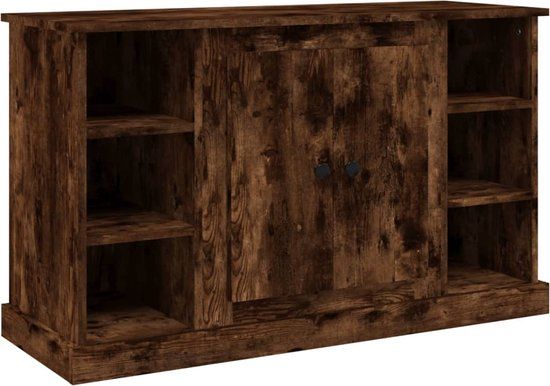 vidaXL Dressoir 100x35,5x60 cm Bewerkt Hout Gerookt Eikenkleurig