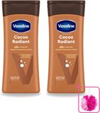 Vaseline 2 x Lait corporel éclat cacao - Réparateur - 200 ml - Lot