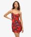 Superdry Robe Cami Mini Imprimée Coupe Décontractée Rouge Taille: 44