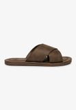 Superdry Vintage Cross Strap Slippers Heren Dark Brown 42-43