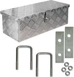 Trucky Aluminium gereedschapskist, model D025, 59 x 24 x 18 cm, Zilver