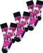 Unabux Freizeitsocken GRUMBLE IN THE JUNGLE Dierenprint Zwart 37-40
