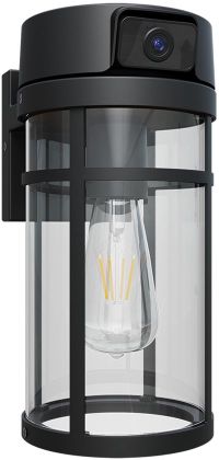 Tiqvi - Lampe d'extérieur avec caméra et détecteur de mouvement - Full HD - IP65 - Douille E27 - WiFi