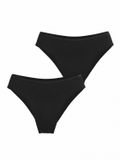 Björn Borg Bjorn Borg 2-pack dames high leg slips - Core Brief - Zwart / M