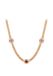 Gaya Necklace Rose Gold Red