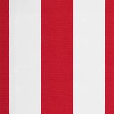 vidaXL Vervangingsdoek voor luifelrok gestreept 330 cm rood en wit