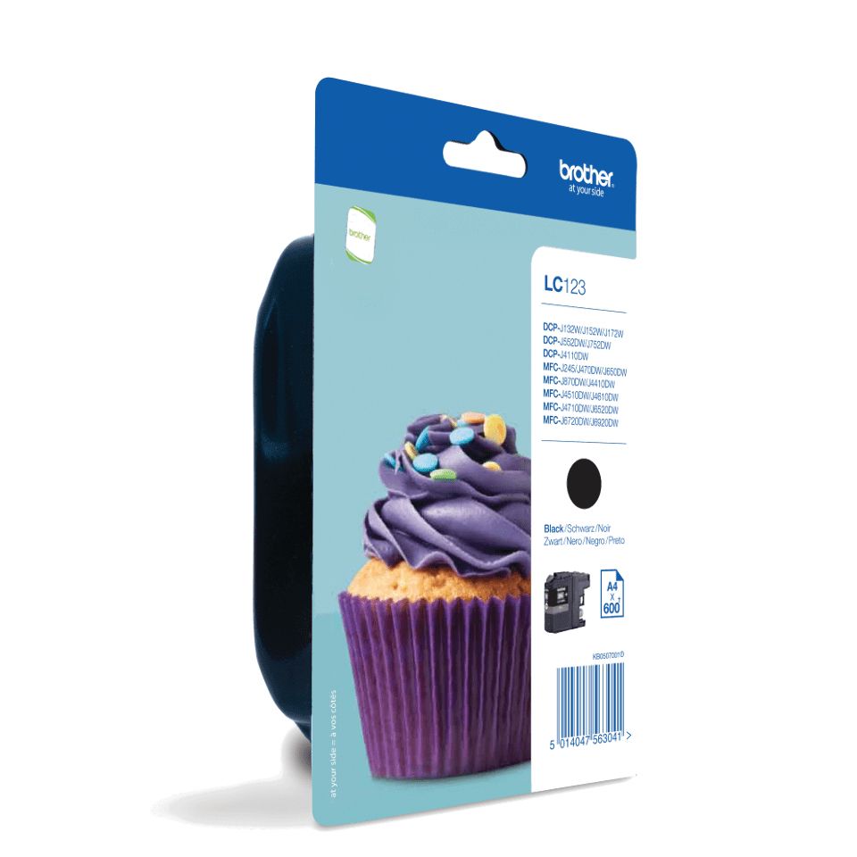 Brother LC-123BK Zwart Inktcartridge - Origineel