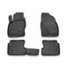 OMAC 2602444 Ensemble de tapis de sol ETP (élastomère thermoplastique), noir