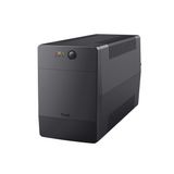 Trust Paxxon 1000VA UPS - Noodstroomvoorziening met 4 Standaard Stopcontacten - Bescherming Tegen Stroomuitval en Piekspanning - Zwart
