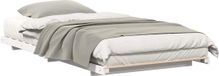 vidaXL Bedframe Wit 75 x 190 cm Massief Grenenhout