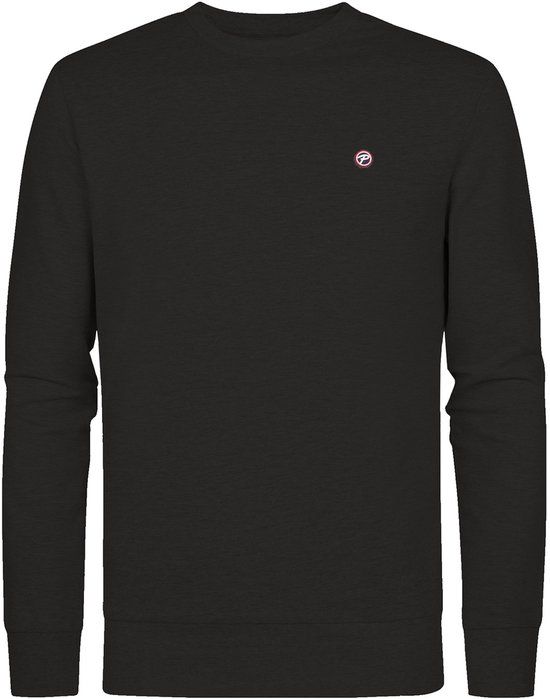 Petrol Industries Heren Sweater - Regular Fit Trui - Ronde Hals - Herentrui - Zwart - Maat L