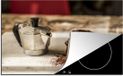 Merkloos Inductie beschermer Koffie (2) - 77x51 cm - Multicolor