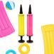Pompe à main pour accessoires gonflables tels que ballons, jouets, matelas pneumatiques et balles (18 cm)