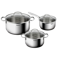Tefal - Infinite - Kookpannenset - 3 delig - RVS - Alle Warmtebronnen