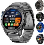 Royal Empire GPS Smartwatch - Smartwatch Heren - 1.43" AMOLED - Sport Horloge - Belfunctie - 5ATM Waterdicht - 170+ Sportmodi - Hartslag & SpO2 - Stappenteller - Inclusief 5 Bandjes - Geschikt voor alle Smartphones - Zwart