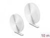 Delock Bande auto-agrippante adhésive L 10 m x l 20 mm blanc