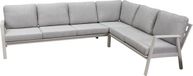 AVH-Collectie Barolo hoek loungeset 3-delig aluminium latte zand