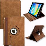 Casemania Hoes Geschikt voor Apple iPad Air 1 & Air 2 - 9.7 inch (2013 & 2014) Sienna Brown - Draaibare Tablet Book Cover