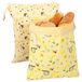 Sacs à pain en cire d'abeille - Sacs de conservation réutilisables - 2 pièces 43 x 33 cm