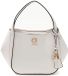 GUESS Coleen Satchel Cream White Handtas