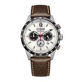 Citizen CA4714-04A Horloge - Leer - Bruin - Ø 40 mm