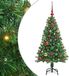 vidaXL Kunstkerstboom Groen 120 cm PVC en Staal en Kunststof