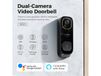 LNDU LNDU VD05 Sonnette vidéo HD 2K avec moniteur, audio bidirectionnel, Wi-Fi sans fil, étanche IP65, détection de mouvement double PIR