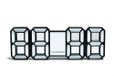 Muitomas NEONCLOCKWH, Zwart, Wit