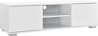 en.casa TV meubel Seattle tv kast MDF 34,5x120x40 cm wit hoogglans