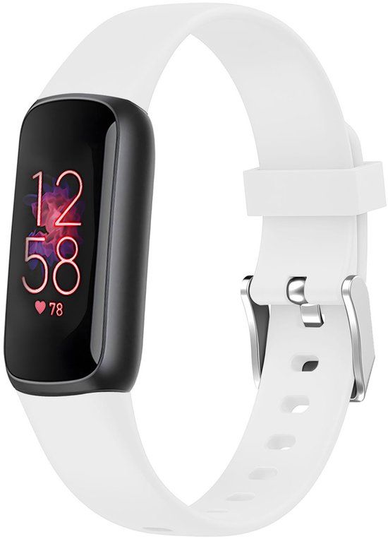 imoshion Fitbit Siliconen bandje - Geschikt voor Fitbit Luxe - Wit