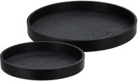 Home & Styling Dienbladset 2-delig zwart mdf