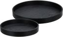 Home & Styling Dienbladset 2-delig zwart mdf