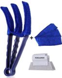 Roegaarden Jaloezie reiniger - Lamellen reiniger - Plumeau - Blauw - inclusief voegenreiniger