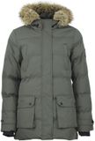 Peak Mountain Damesparka L Kaki/Groen Polyester Lente/Zomer 2025
