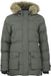 Peak Mountain Damesparka L Kaki/Groen Polyester Lente/Zomer 2025