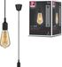 Paulmann Neordic Ketil Lampe de plafond - Noir - E27 - 20W - Dimmable