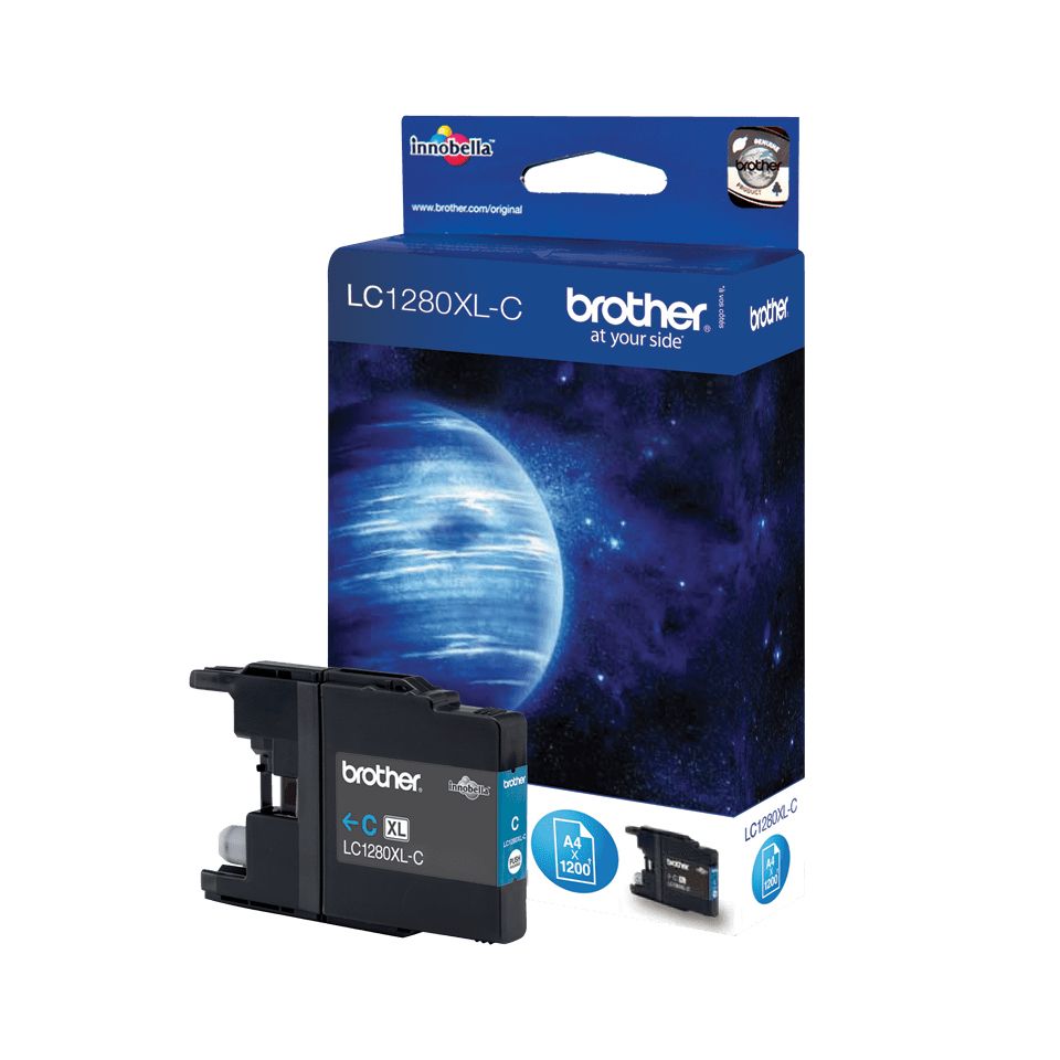 Brother LC1280XLC Cyaan XL inktcartridge - Origineel